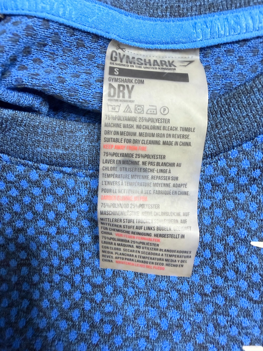 Gymshark Royal Blue Short Sleeve Seamless Training Tee - Picture 4 of 4